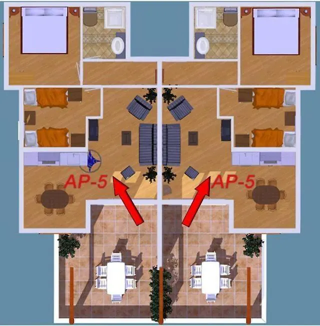 Helle Ferienwohnung Mit Sonnenbalkon Mit Meerblick Trogir
